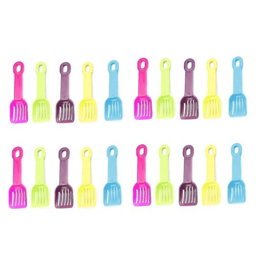 Pelle À Excréments En Plastique Pour Hamster, 20 Pièces, Petite Pelle À Litière Pour Animaux De Compagnie, Fournitures Pour Animaux De Compagnie Pour Le Nettoyage Dans Les Petites Cages Ou Les Espaces Étroits