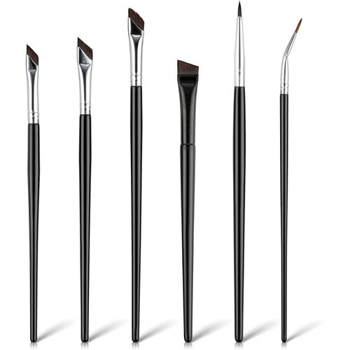 Ershi-6 Pièces Pinceau Angulaire Pour Eye-Liner, Pinceau De Précision Ultra Fin Pour Ombres À Paupières, Pinceau Angulaire Pour So[155] 