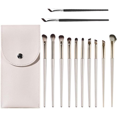 Ershi-Lot De 12 Pinceaux Pour Fard À Paupières, Eye-Liner, Maquillage, Estompeurs, Sourcils, Fard À Paupières, Idéal Pour Mélanger[1108] 