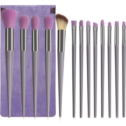 Ershi-Lot De 13 Pinceaux De Maquillage Pour Fond De Teint, Poudre, Anti-Cernes, Fard À Paupières, Fard À Joues, Surligneur, Sourci[389] 