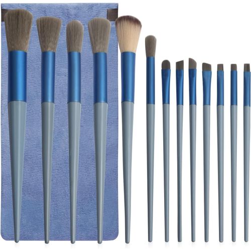 Ershi-Lot De 13 Pinceaux De Maquillage Pour Fond De Teint, Poudre, Anti-Cernes, Fard À Paupières, Fard À Joues, Surligneur, Sourci[390] 