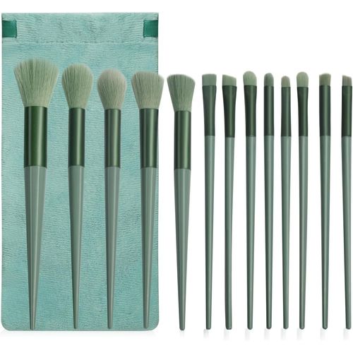 Ershi-Lot De 13 Pinceaux De Maquillage Pour Fond De Teint, Poudre, Anti-Cernes, Fard À Paupières, Fard À Joues, Surligneur, Sourci[388] 