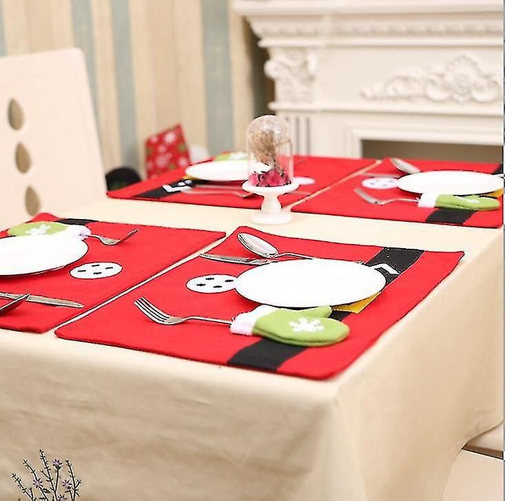 Sets de table de Nol, tapis  couverts, sets de table, dco... - 5