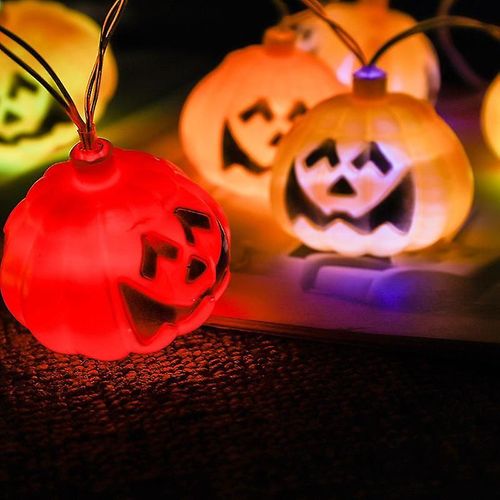 Lanterne citrouille d'halloween, Festival fantôme, squelette, décoration fantôme, guirlande lumineuse Led, pendentif, accessoires de disposition de scène de Bar H