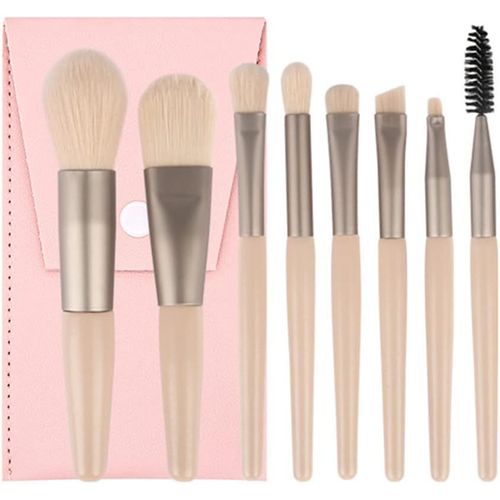 Ershi-Maquillage Lot De 8 Pinceaux Maquillages Professionnel Avec Correcteur De Fond De Teint Pinceau Pour Fard À Joues Fard À Pau[781] 
