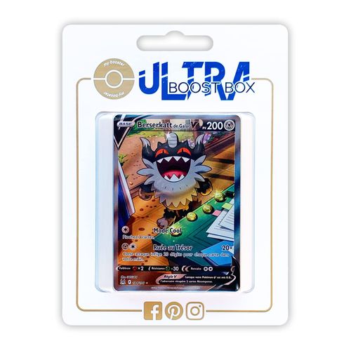 Berserkatt De Galar V 184 196 Full Art Alternative - Ultraboost X Epée Et Bouclier 11 Origine Perdue - Coffret De 10 Cartes Pokémon Françaises