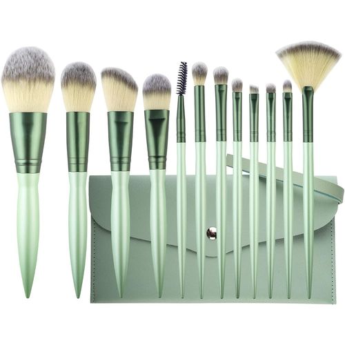 Ershi-Set De 10 Pinceaux De Maquillage, Fibres Synthétique Pour Fond De Teint Poudre, Fard À Joues,Fard À Paupières, Sourcil, Pinc[1209] 