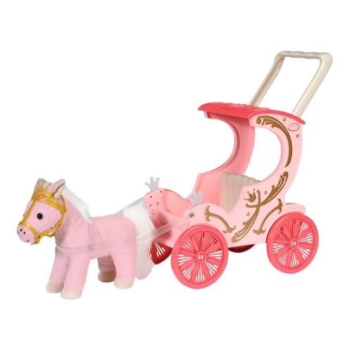 Baby Annabell Little Calèche & Poney 707210 - Pour Poupées De 36 Cm À 43 Cm Pour Les Tout-Petits - Le Calèche Contient Des Effets Lumineux, 1 Poignée/Harnais Amovible - Piles Requises - Dès 1 An