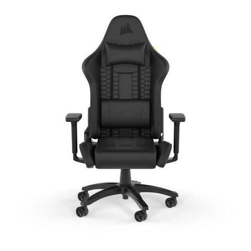 Corsair Tc100 Relaxed - Chaise Bureau Fauteuil Gaming Ergonomique - Accoudoirs Réglables - Noir