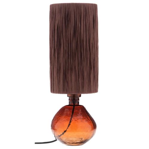 Lampe En Verre Rouge 45 Cm