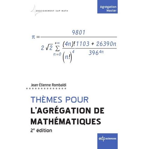 Thèmes Pour L'agrégation De Mathématiques