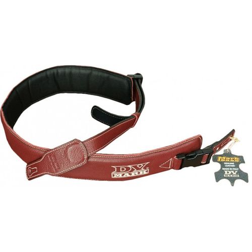 Dv Mark Strap M Dv Bordeaux - Sangle En Cuir Largeur 65mm - Logo Dv Mark - Couleur Bordeaux