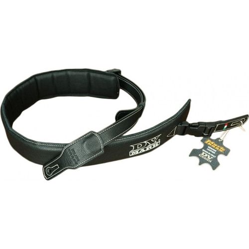 Dv Mark Strap M Dv Black - Sangle En Cuir Largeur 65mm - Logo Dv Mark - Couleur Noire