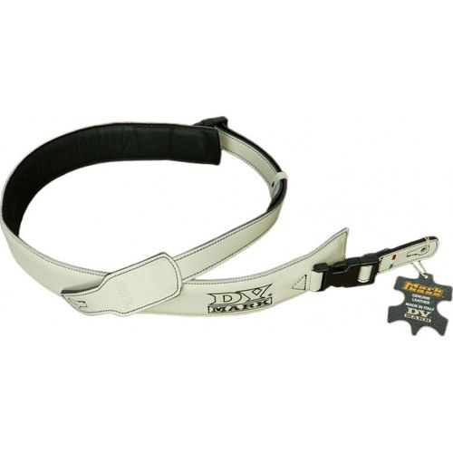 Dv Mark Strap S Dv White - Sangle En Cuir Largeur 55mm - Logo Dv Mark - Couleur Blanche