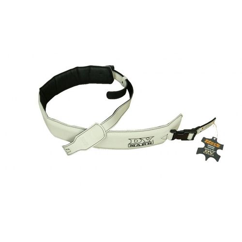 Dv Mark Strap M Dv White - Sangle En Cuir Largeur 65mm - Logo Dv Mark - Couleur Blanche
