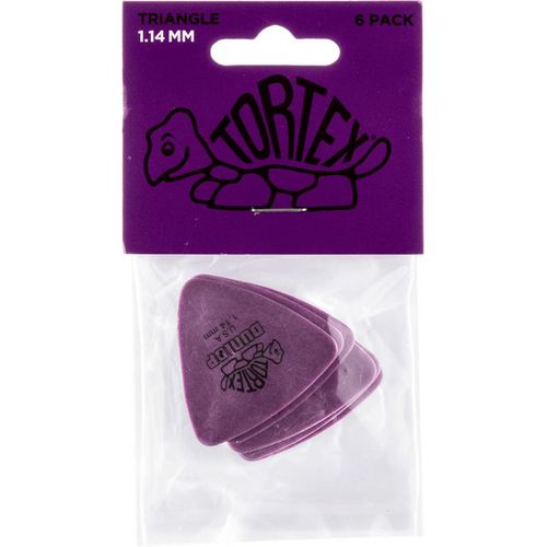 Dunlop 431p114 - Sachet De 6 Médiators - Tortex Triangle 1,14m