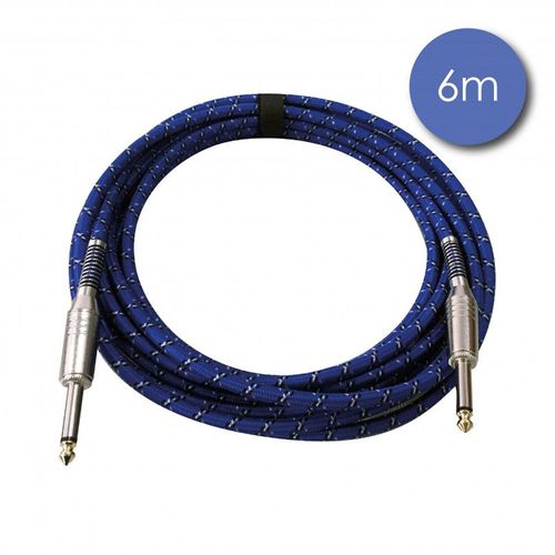Power Acoustics Cab 2208 - Câble 6m - JACK MONO Mâle - JACK MONO Mâle