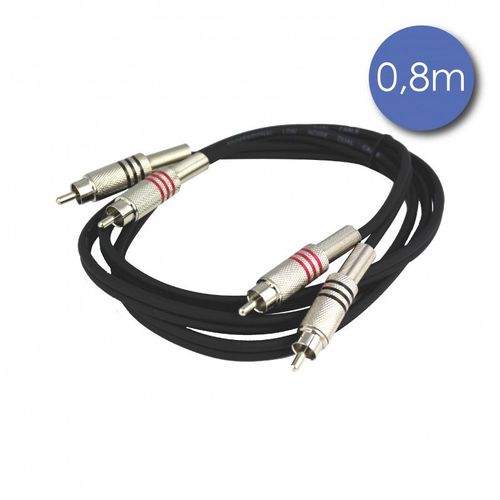 Power Acoustics Cab 2164 - Câble 0,8m - Rca Mâle - Rca Mâle