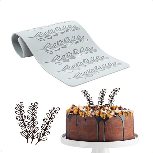 Ershi-Moule À Fondant En Silicone - Gâteaux De Décoration Motif Forêt 3d Branches Feuillues Chocolat Accessoires Outillage Pâtisse[4348]