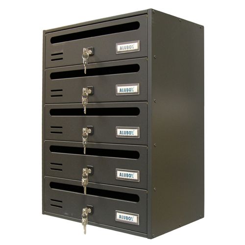 1 XCOFFRET ALUBOX CUBE/R 5 PLACES FONTE GRIS