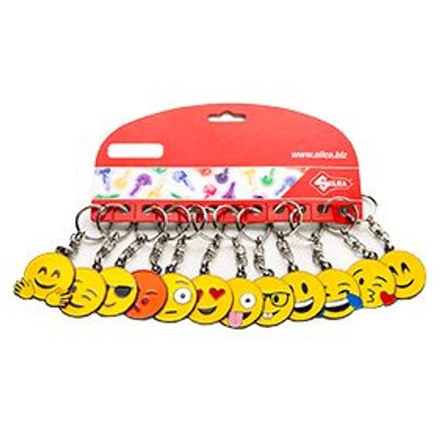 1 XDOSSIER SILCA AVEC 12 PORTE-CLeS EMOJI