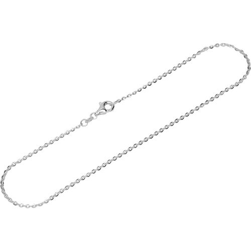 Kal-Chaîne De Cheville En Argent Sterling 925 26cm Chaîne D'ancre Laminée Plate Femme Chaîne De Cheville Fine 12539