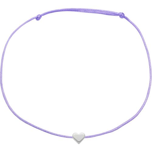 Kal-Bracelet De Cheville En Macramé Avec C?ur Argenté - Taille Réglable - Pochette À Bijoux Incluse