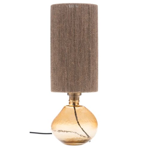 Lampe En Verre Taupe 45 Cm