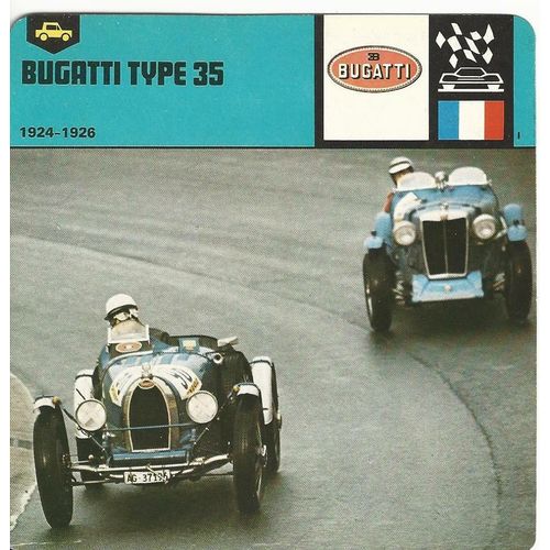 Fiche Edito-Service Bugatti 35
