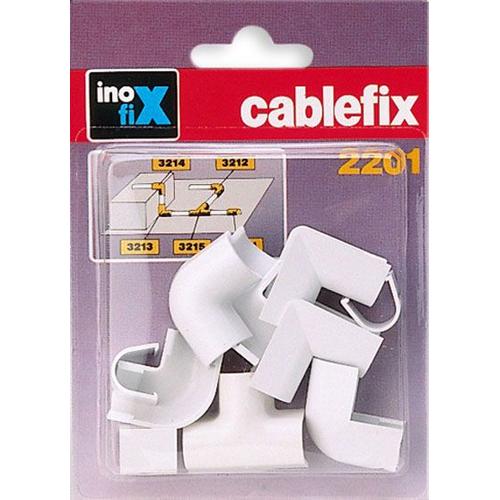 1 XJOINTS POUR CANALISATION INOFIX (CF.10PCS) BLANCS