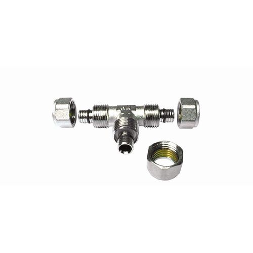 Té réduit à compression pour tube multicouche - diam 20-16-16 mm BOUTTÉ