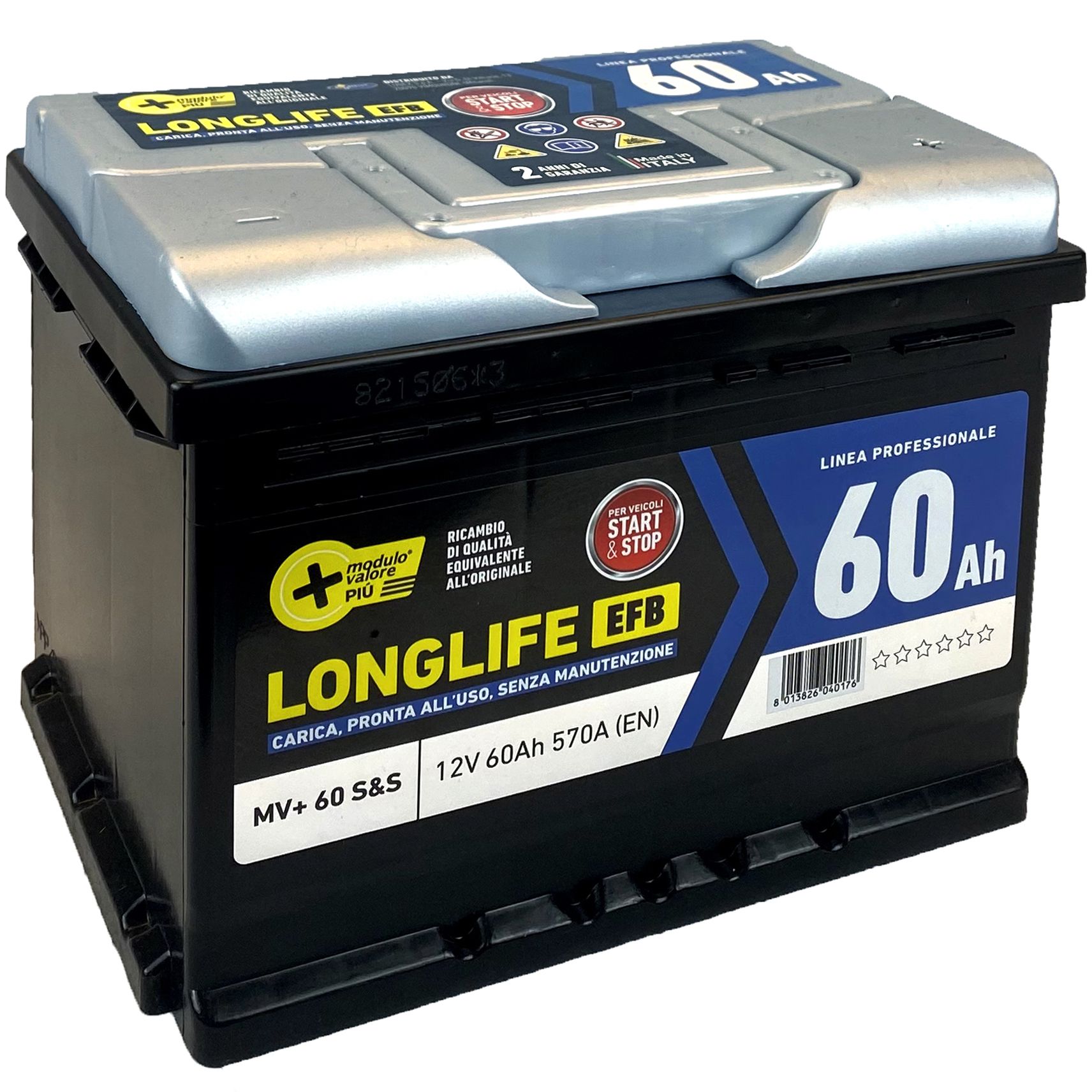 1 XBATTERIE STARTSTOP MV 60AH 570A TECHNOLOGIE