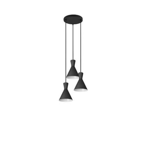 Trio Lighting - Triple Suspension Métal Enzo - Noir