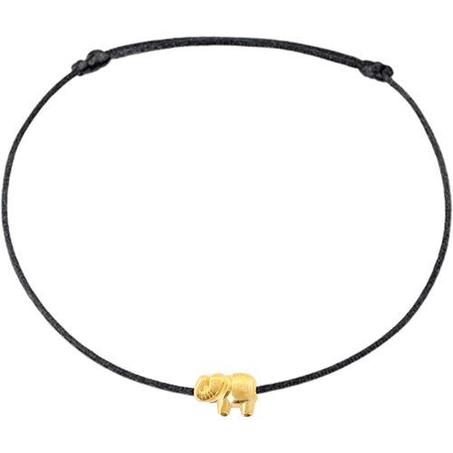 Kal-® Bracelet De Cheville Éléphant Argenté - Taille Réglable Avec Pendentif Éléphant En Argent - Bracelet De Pied Fabriqué À La Main - Avec Emballage Cadeau