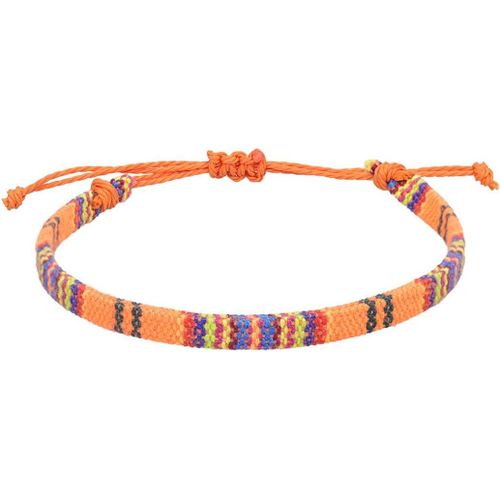 Kal-Boho Bracelets De Cheville Coloré Femmes Cheville Bracelets Tresse Cheville Pied Bijoux Pour Femmes Et Filles (Orange)