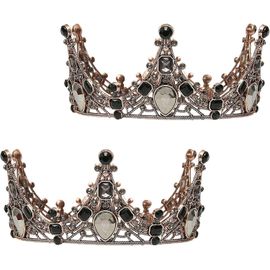Kal-Diadème D'anniversaire Pour Fille Avec Strass En Cristal Pour Princesse Reine Couronnement Décorations De Fête D'anniversaire Peigne Couronne Fille Et Femme Carnaval Fête Vacances Célébration Pou