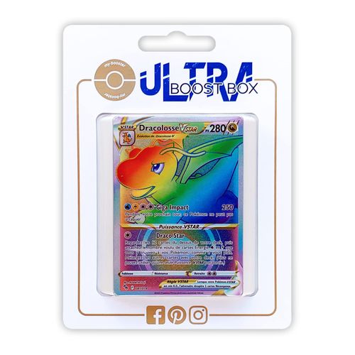 Dracolosse Vstar 81 78 Arc En Ciel Secr Te - Ultraboost X Epée Et Bouclier 10 5 Pokémon Go - Coffret De 10 Cartes Pokémon Françaises