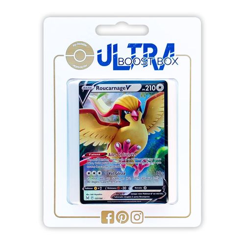 Roucarnage V 137 196 - Ultraboost X Epée Et Bouclier 11 Origine Perdue - Coffret De 10 Cartes Pokémon Françaises
