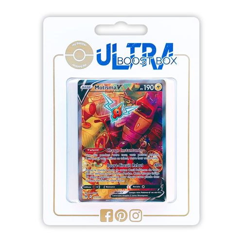 Motisma V 177 196 Full Art Alternative - Ultraboost X Epée Et Bouclier 11 Origine Perdue - Coffret De 10 Cartes Pokémon Françaises