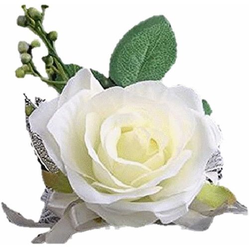Kal-Bijou De Cheveux Pour Mariée - Bijou De Tête - Fleur De Poitrine - Fleurs - Barrette À Cheveux Pour Femme - Accessoires Avec Épingles À Nourrice