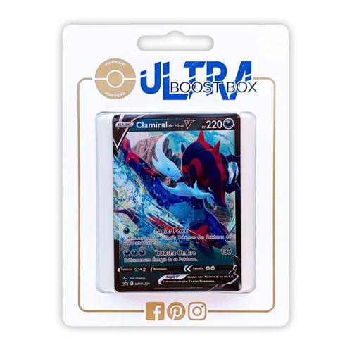 Clamiral De Hisui V Swsh239 - Ultraboost X Epée Et Bouclier 10 Astres Radieux - Coffret De 10 Cartes Pokémon Françaises