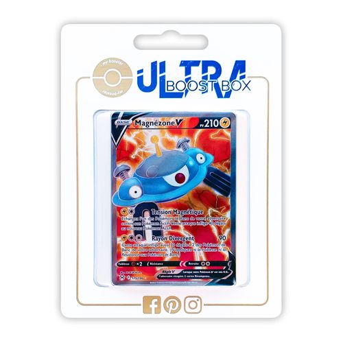 Magnézone V 175 196 Full Art - Ultraboost X Epée Et Bouclier 11 Origine Perdue - Coffret De 10 Cartes Pokémon Françaises