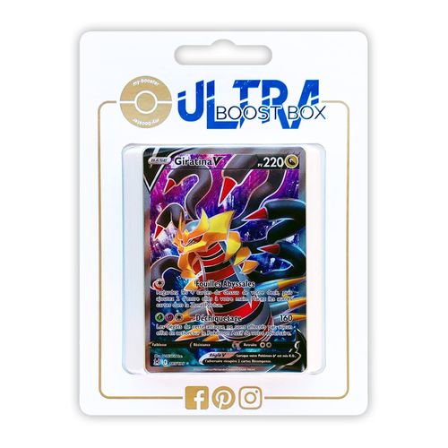 Giratina V 185 196 Full Art - Ultraboost X Epée Et Bouclier 11 Origine Perdue - Coffret De 10 Cartes Pokémon Françaises