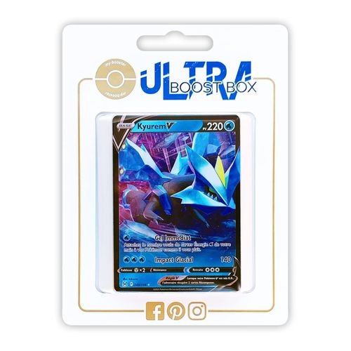 Kyurem V 48 196 - Ultraboost X Epée Et Bouclier 11 Origine Perdue - Coffret De 10 Cartes Pokémon Françaises