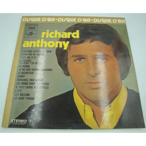 Richard Anthony - Disque D'or Lp 1978 Columbia - J'entends Siffler Le Train/Sunny