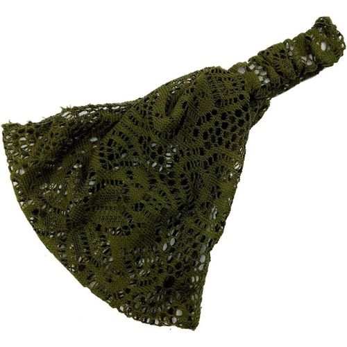 Kal-Bandeau Large Élastique En Dentelle Pour Femme - Style Vintage - Pour Femme Et Fille - Pour Un Usage Quotidien, Fête, Anniversaire, Vert