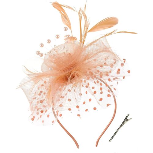 Kal-Chapeau Fascinator Femme, Chapeau Mariage, Chapeau Mariage Femme, Chapeau Bibi Mariage, Avec Pince, Pour Le Mascarade De Cocktail