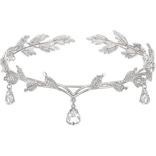 Kal-Couronne Princesse Diademe Femme Couronne De Mariage De Pierres Couronne Diadème Pour Style Baroque Couronne Tiare Baroque,Pour Utilisé Dans Les Concours Beauté,Mariages,Fêtes,Coiffures Mariée
