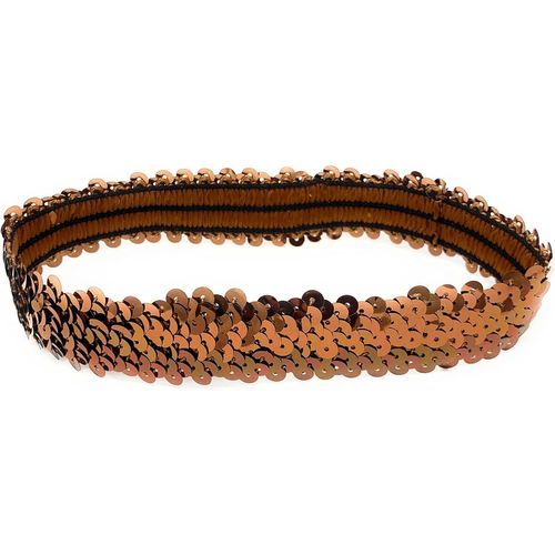 Kal-Bandeau De Déguisement En Polyester À Paillettes Pour Femme Café 38 X 3 Cm
