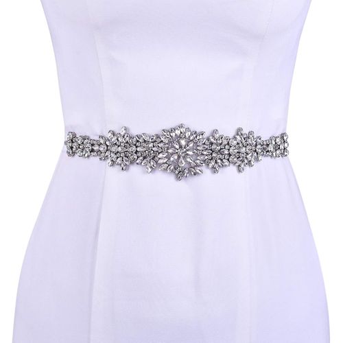 Kal-Ceinture De Mariage En Cristal Pour Femme - Ceinture De Mariée Avec Strass
